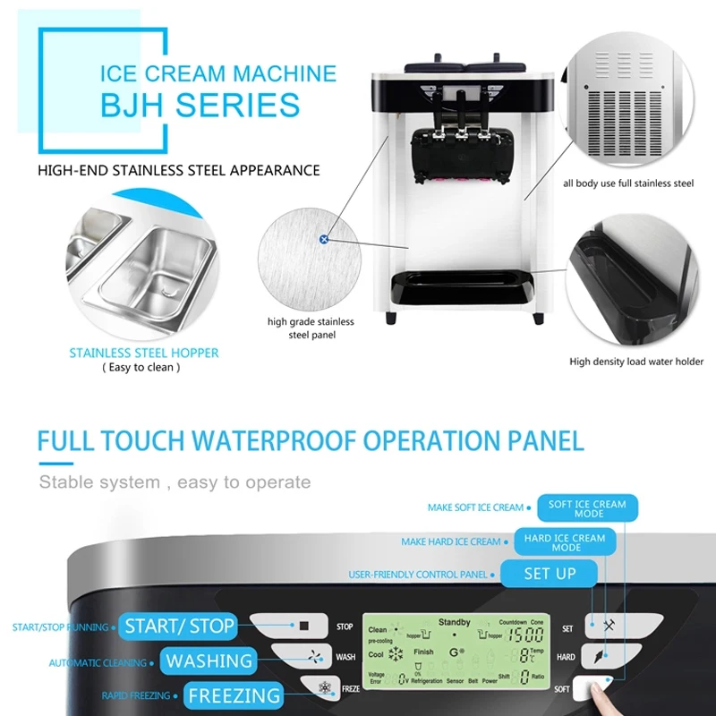 Высокоэффективная настольная машина для мороженого мягкого с тремя вкусами taylor |