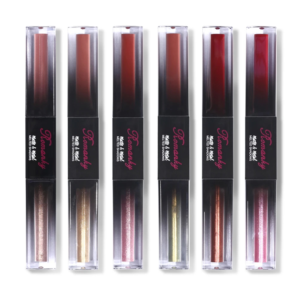 Многофункциональная двойная кромка глянцевый матовый блеск для губ Глянцевая