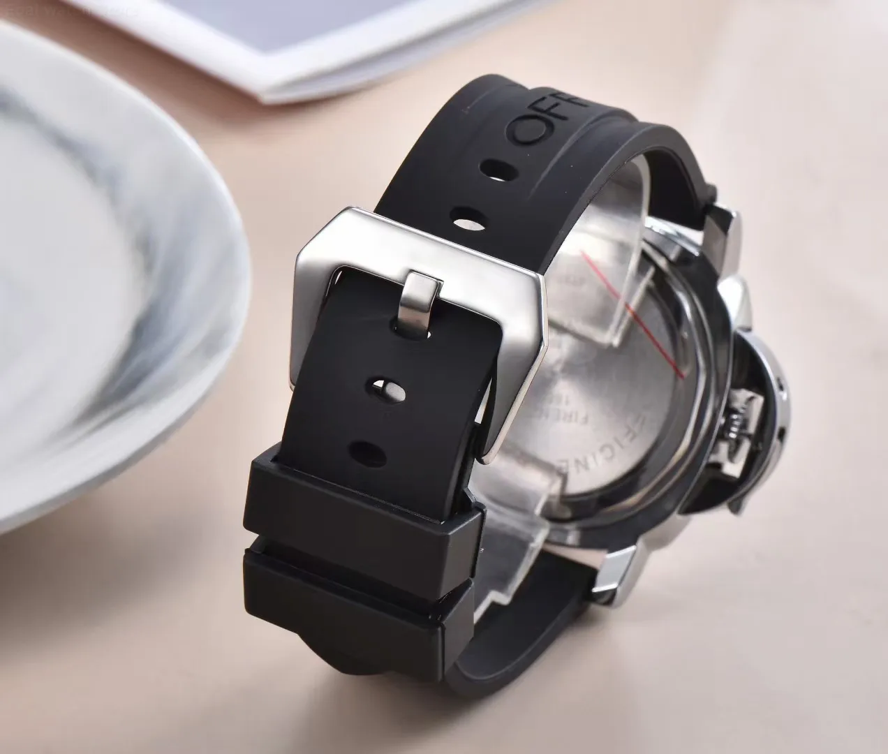

Men's Watch Luxury LUMINOR Fashion TOP brand GMT Waterproof Quartz Wristwatch Sport Clock Relogio Masculino 44mm dial diameter