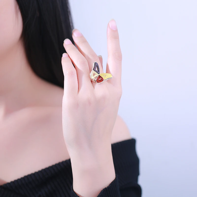 Специальное предложение кольцо из стерлингового серебра 925 пробы с воском Duobao