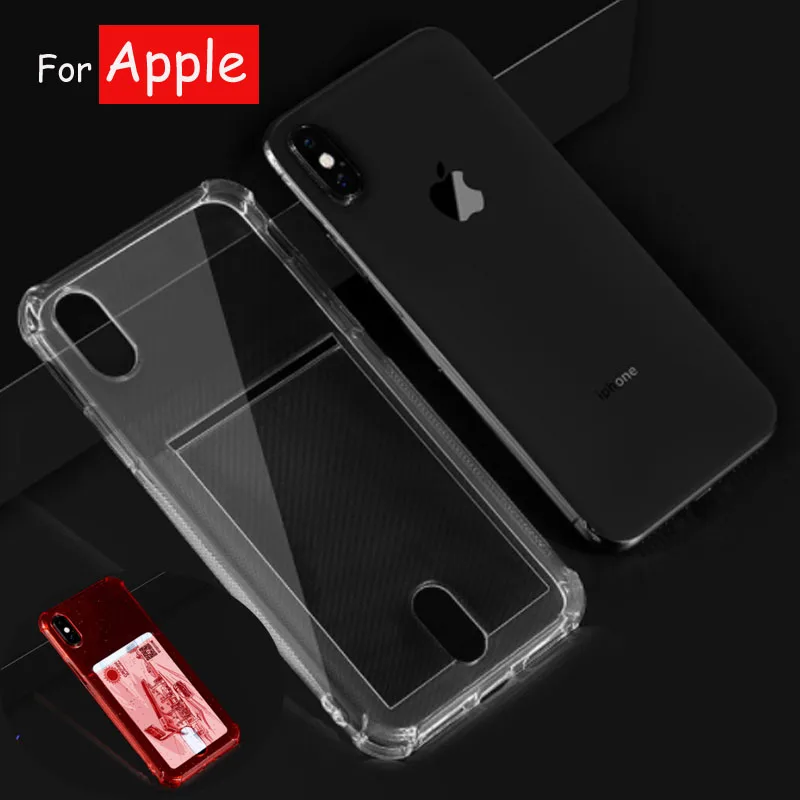 Флуоресцентный противоударный прозрачный ТПУ чехол для iPhone XS X 11 Pro Max XR мягкий