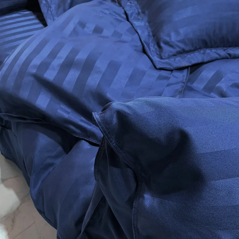 Однотонный Семейный комплект постельного белья пододеяльника размера King Size