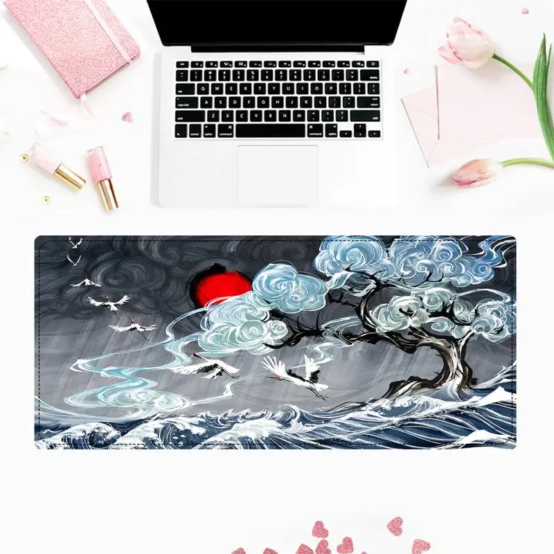 

High Quality Great Wave Art Beautiful Anime Mouse Mat Free Shipping Large Mouse Pad Keyboards Mat