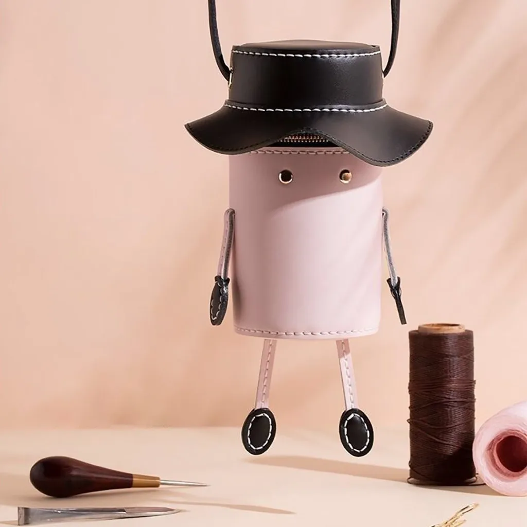 

Luxury Brand Handbags Ladies Fashion Novelty Innovation Diy Material Kit Homemade Cartoon Hat Bag