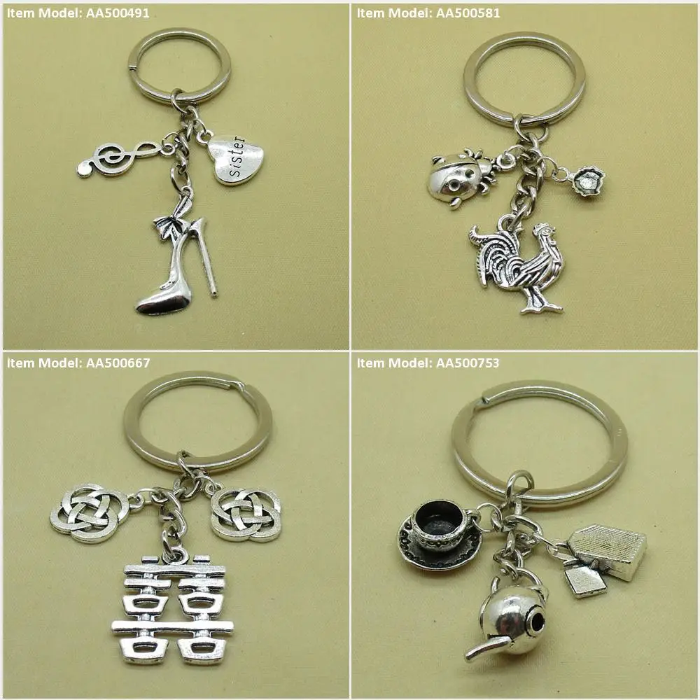 Брелок-брелок туфли на высоком каблуке с бантом ноты музыка сердце любовь сестра курица петух Lady Bug Beetle Ladybug.