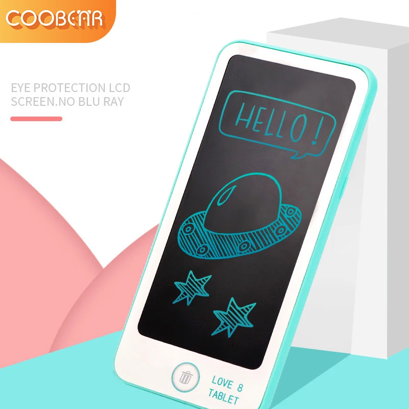 6 inch mobile phone lcd handwriting board kids early education puzzle creative toy learning gifts for writing painting drawing free global shipping