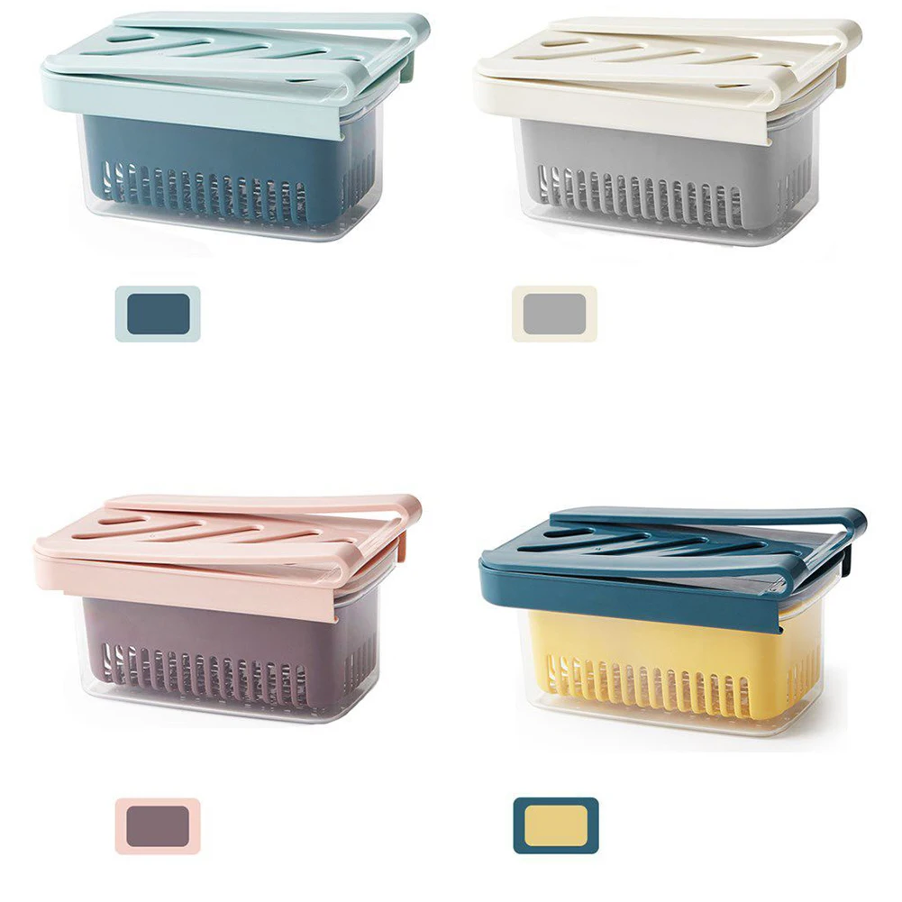 

Food Storage Container Retractable Drawer Organizer With Lids Fridge Food Fresh Keeping Container For Fruit Vegetable Meat Drop