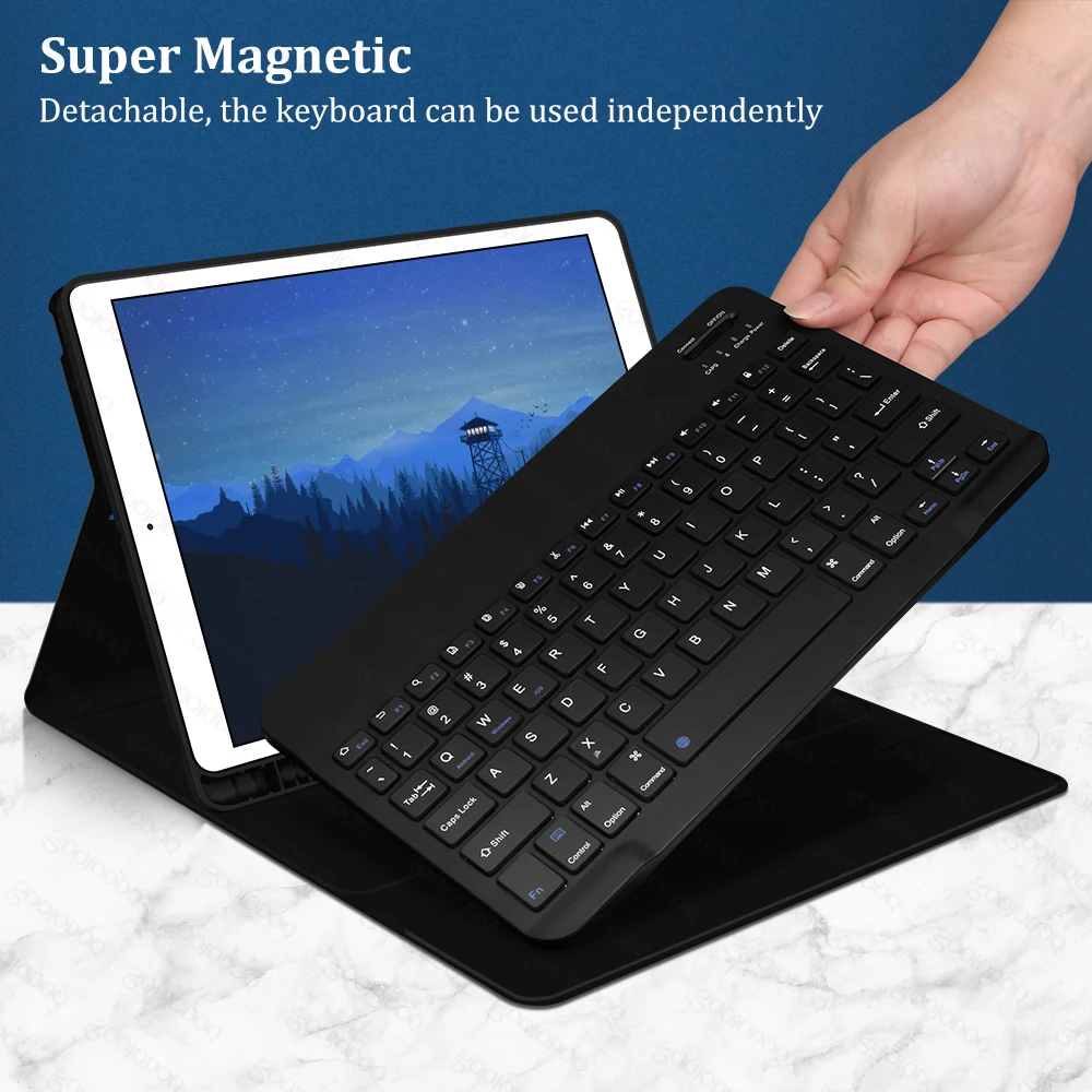 Чехол с клавиатурой и мышью для iPad 7 поколения 10 2 Pro 11 Air 3 4 9 5 Air2 9.7 чехол держателем