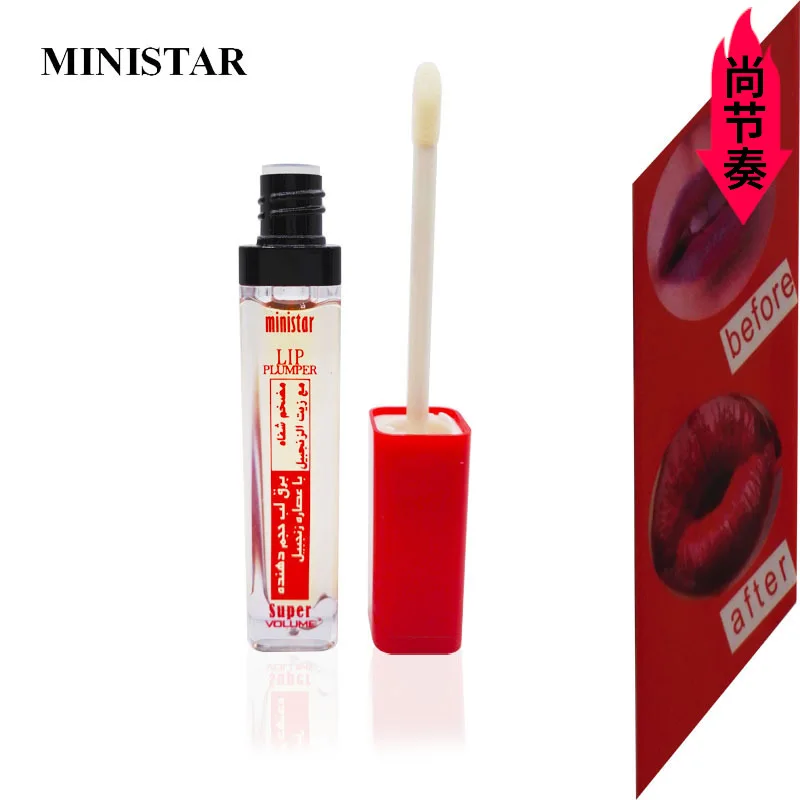 3D сексуальный блеск для губ супер объемный пухленький прозрачный Увлажняющий