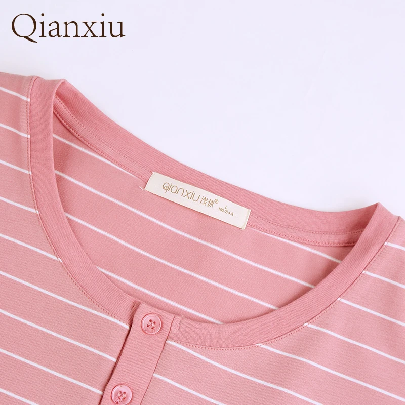 

Woman Pajamas Set Home Wear Summer Stripe Short Cool Comfy LadiesComfort soft pajamas 212119