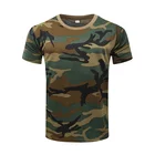 Камуфляжная тактическая быстросохнущая Мужская футболка с коротким рукавом, армейская футболка в стиле милитари, Детская футболка, камуфляжная футболка для активного отдыха и походов