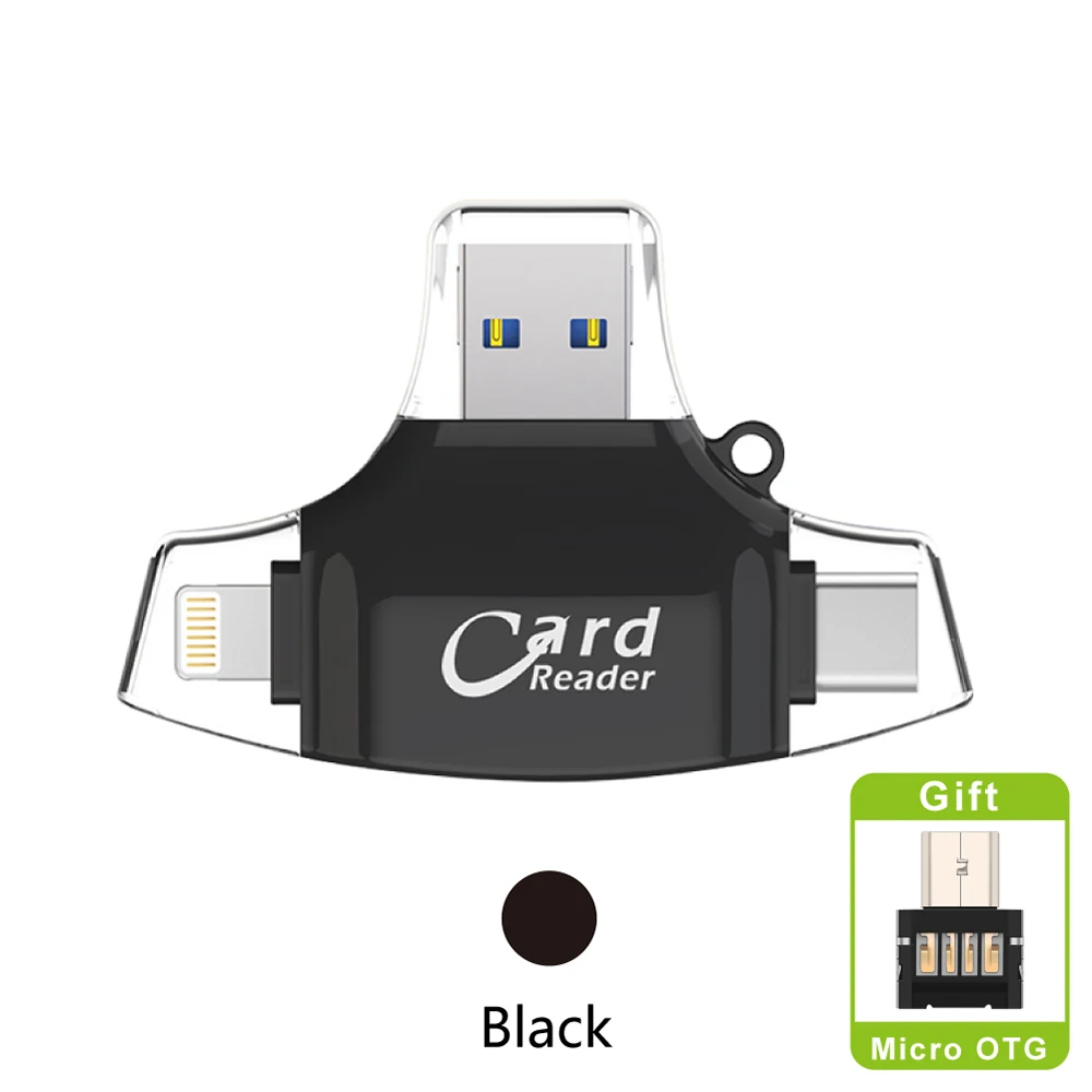 Новый SD кардридер адаптер microSD SDHC SDXC TF usb c OTG карта памяти для iphone|Картридеры| |