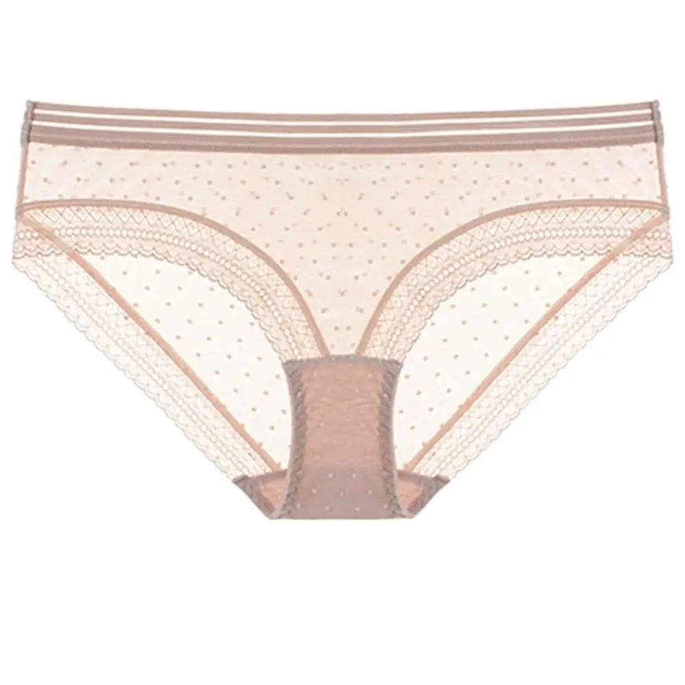 Сетчатые кружевные трусы Хип-трусы с заниженной талией пикантное Прозрачное