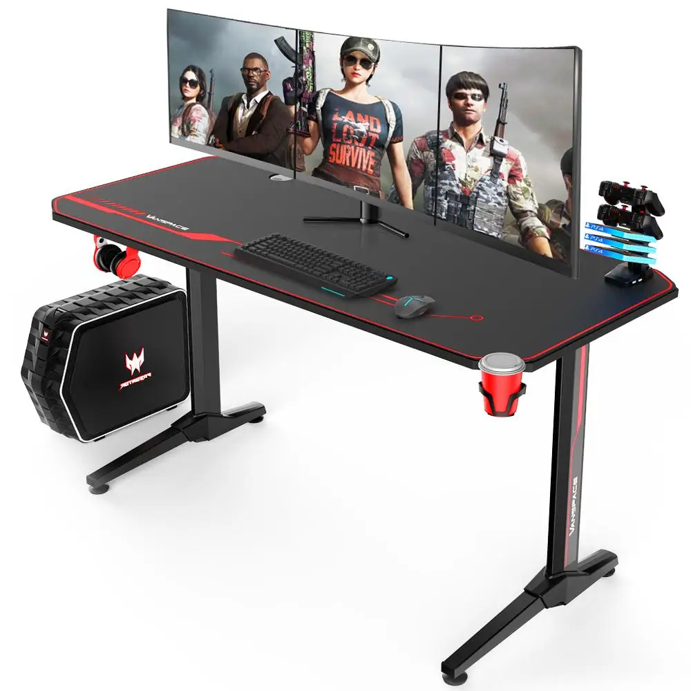Настольный компьютер для ноутбука настольный игровой стол T-образной формы 55x23 6
