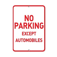 for coffee yard home kitchen wall decoration 8x12no parking except automobileswarning sign metal plaque sign iron painting art