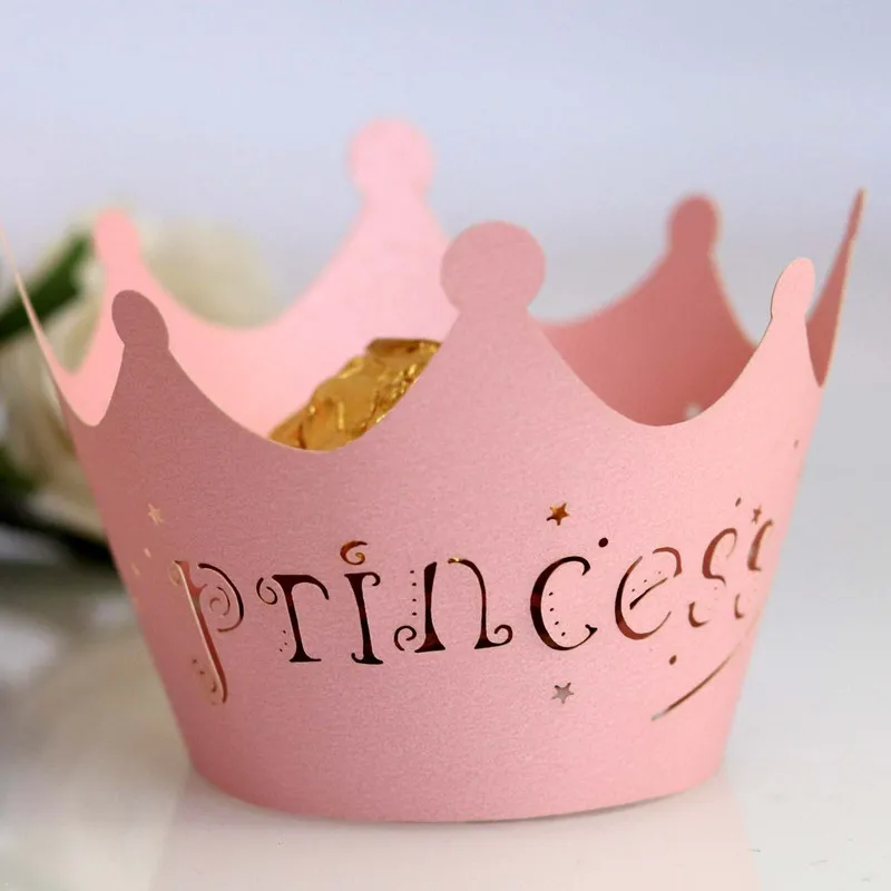 24 шт. розовая обертка для кексов Подарочная коробка с Луной торт/упаковочная