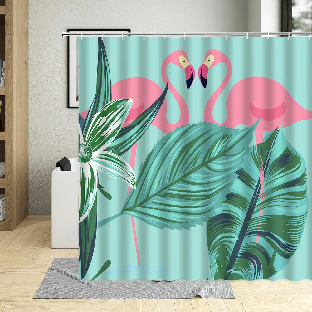 Мультфильмы любовь для ухода за кожей пара Ванная комната Декор Фламинго кошка