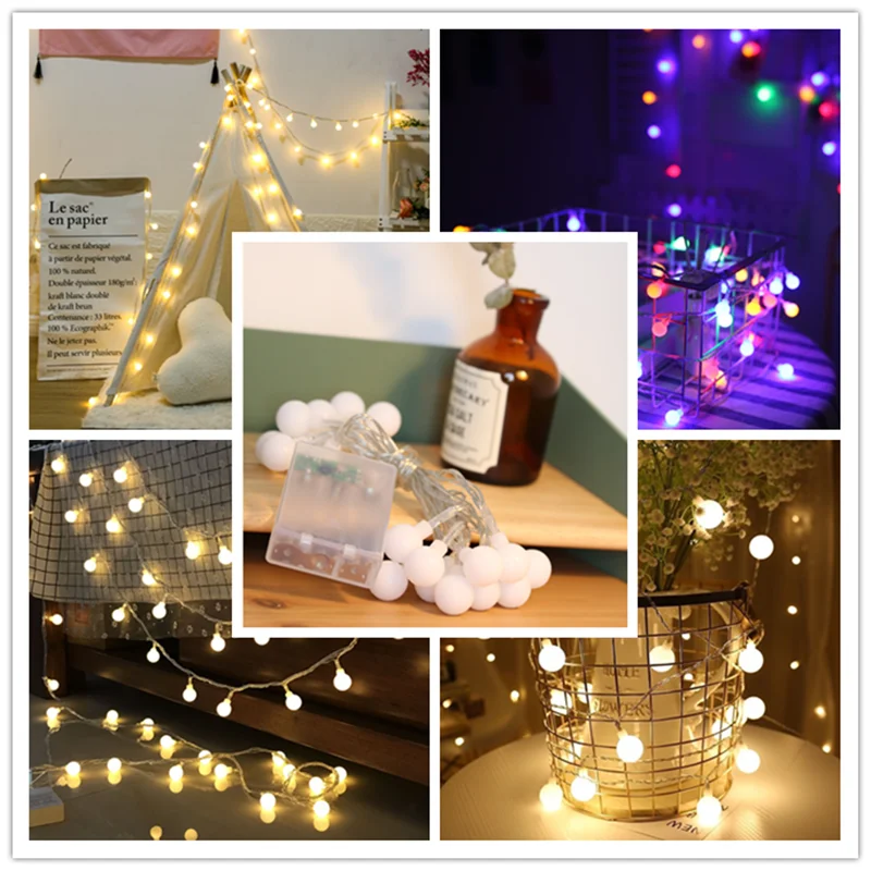 

3M Led Colorful Ball Light Christmas Lights String Light Garland Fairy Lights Christmas Decorations Xmas Gifts Christmas Tree