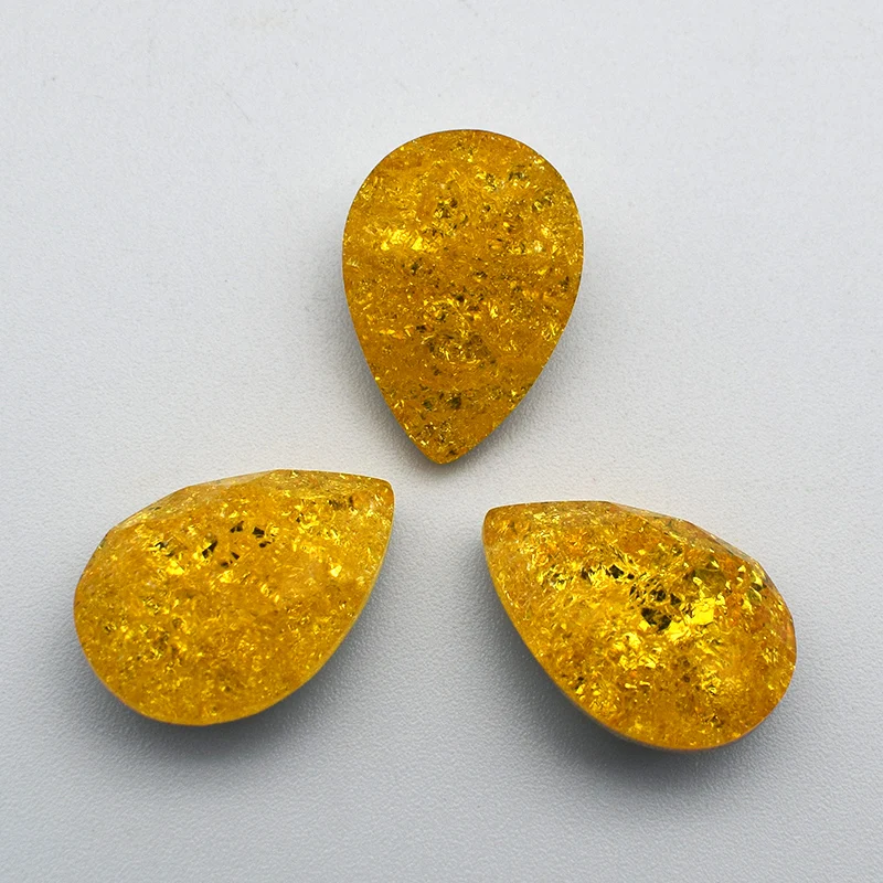 Новое поступление каплевидный стеклянный кристалл Ледяной цветок клей на Стразы