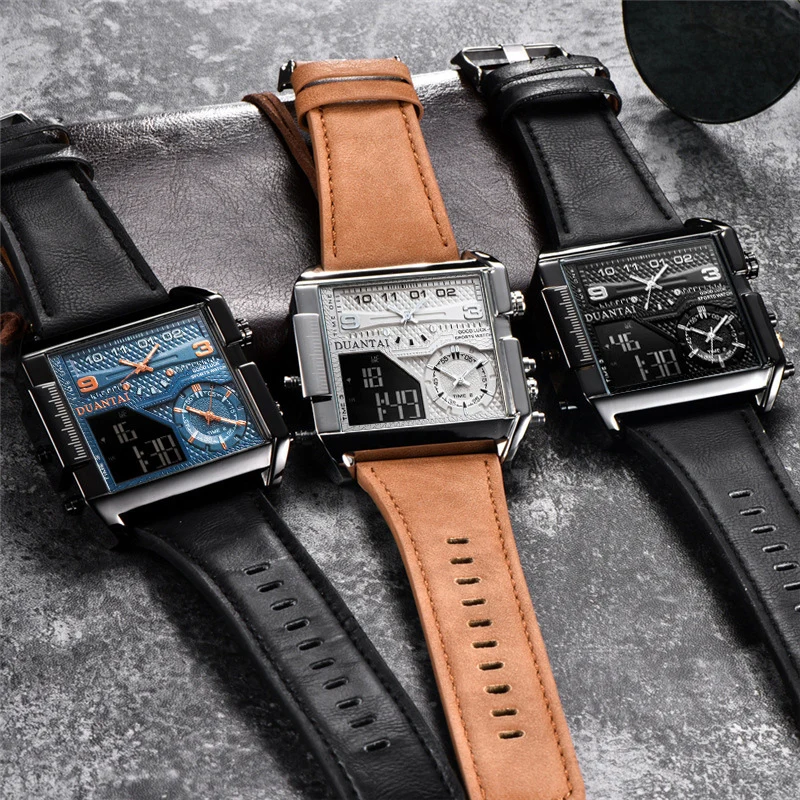 Мужские брендовые Роскошные спортивные водонепроницаемые часы мужские