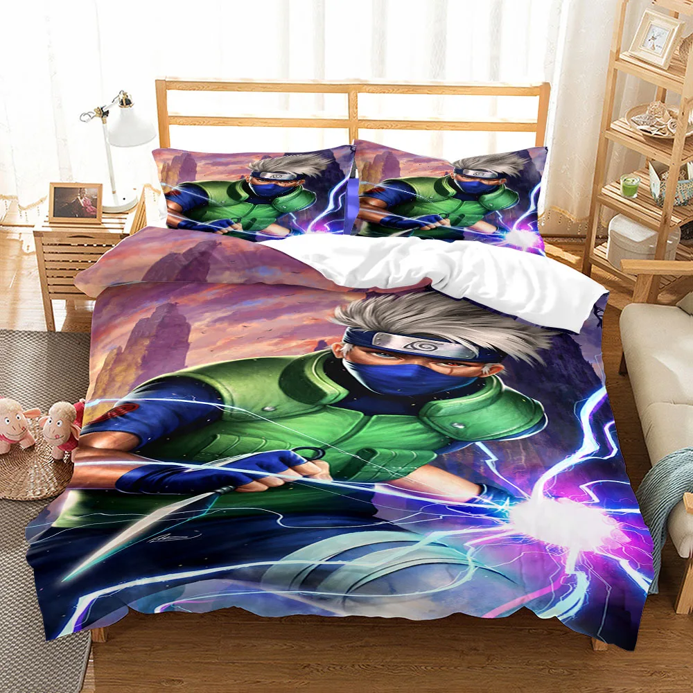 Kongfu-Juego de ropa de cama, edred&oacute;n, funda de almohada, tama&ntilde;o King, Queen, doble, individual-3