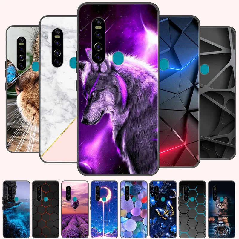 

For Tecno Camon 15 Pro Case Soft Silicone Phone Cases for Tecno Camon 15 Premier Case back cover TPU Fundas Camon15 15Pro Coque