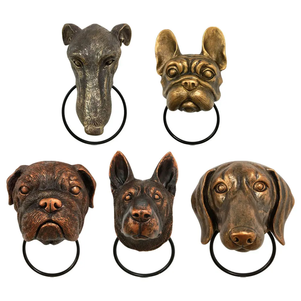 Настенная подвесная художественная фигурка в виде головы собаки | Дом и сад