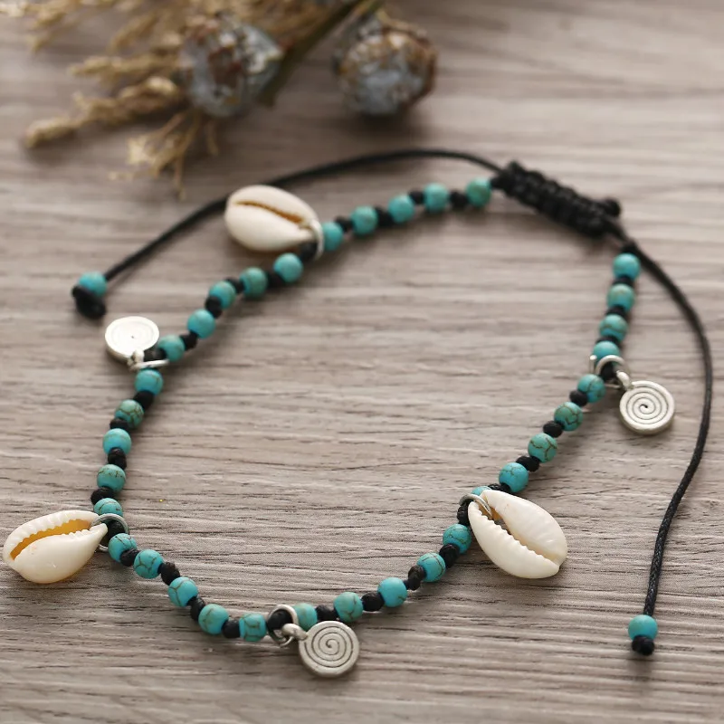 

Simple Bohemian Shell Beaded Anklets Foot Jewelry Leg New Ankle Bracelets for Women Gifts