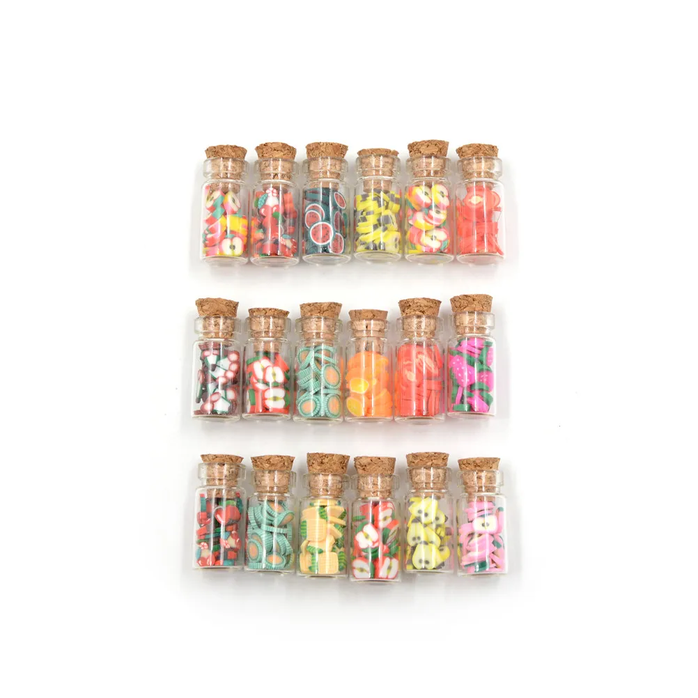 

Dollhouse Furniture Fruit Slices Glass Bottles Canned Cork Dollhouse Miniatures 1:12 Accessories Handmade Toy