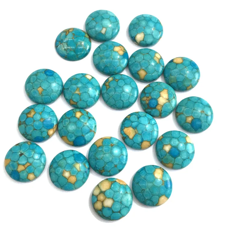 5 шт./лот круглый синий/зеленый бирюзовый кулон рейки исцеляющий натуральный