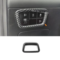for hyundai tucson 2021 2022 abs carbon fiber car headlamps adjustment switch cover trim sticker car accessories styling 1pcs