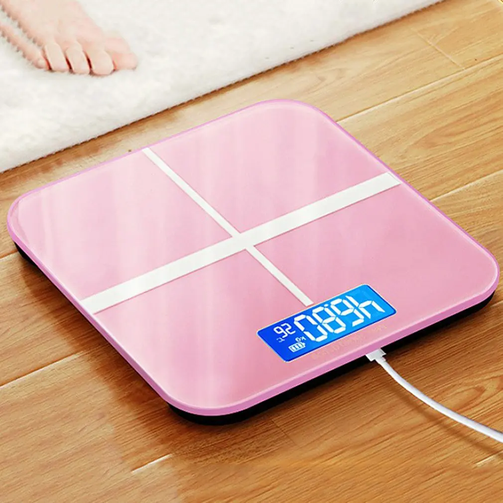 

USB Rechargeable Digital Body Scale High Accuracy Weight Scale Digital Body Weight Scale Bathroom Scale For Body Weight