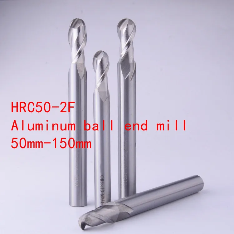 Шаровая пальцевая фреза HRC50-2F SR4.0xD8x60L высокоскоростной фрезерный станок с ЧПУ для