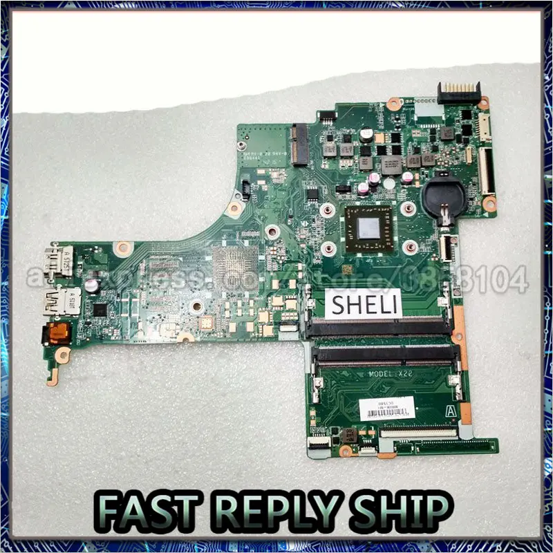 

SHELI For HP Pavilion 15-AB Laptop motherboard 809336-001 809336-501 809336-601 DA0X22MB6D0 A6-6310 CPU notebook pc mainboard