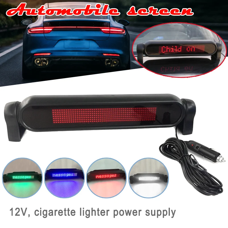 Wireless Vehicle LED Display 7X50 Dot Scrolling Sign Rotatable Car XR657 | Автомобили и мотоциклы