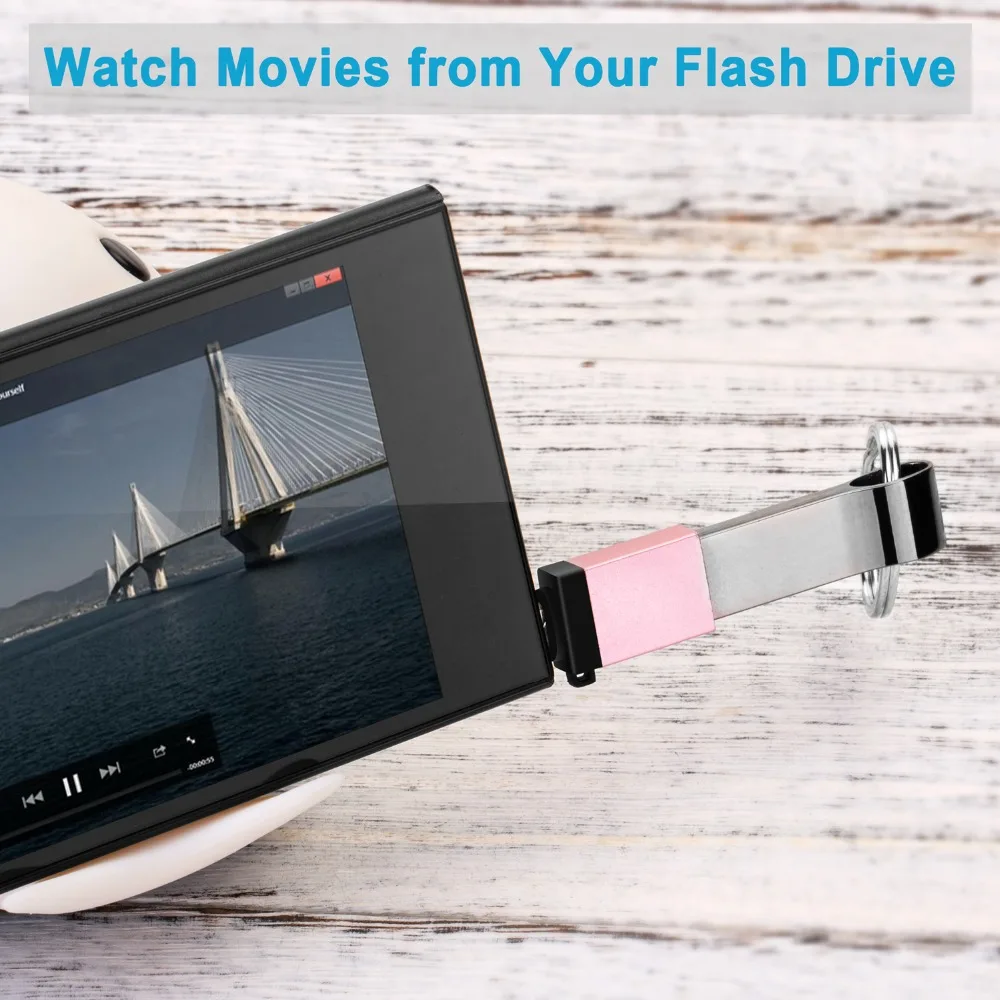 Адаптер Tongdaytech Micro USB OTG переходник с папа на мама брелоком для Android устройств Samsung