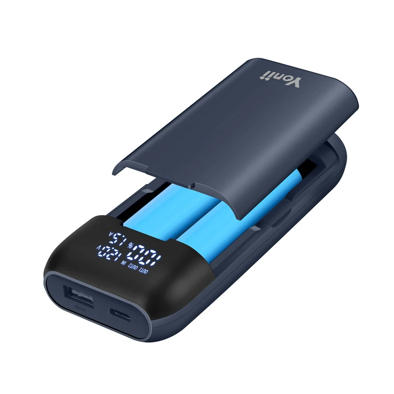18 Вт Быстрая Зарядка 18650 чехол для зарядки аккумулятора USB Type C внешнего 21700 20700