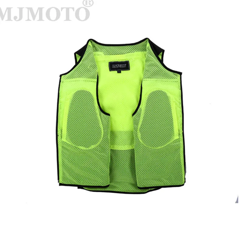 LYSCHY Motorcycle Vest Moto Motorbike Waistcoat Clothing Motocross Racing Touring Night Riding Reflective Jacket Vest+CE Pads | Автомобили