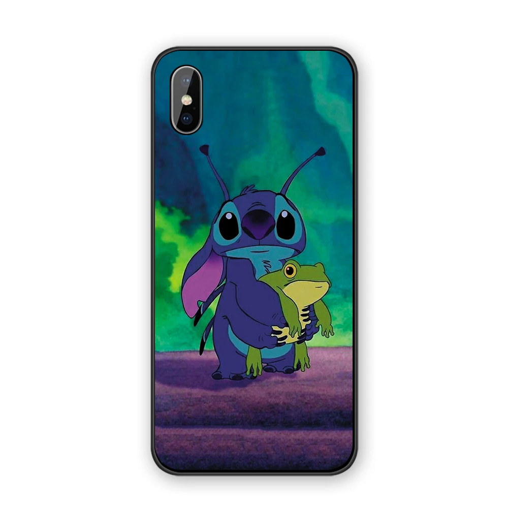 Прекрасный чехол для телефона Disneys Stitch, Силиконовые Мягкие Мультяшные из ТПУ для Iphone X XS MAX 5 5S 6 6S 7 8 Plus 11 11Pro Max