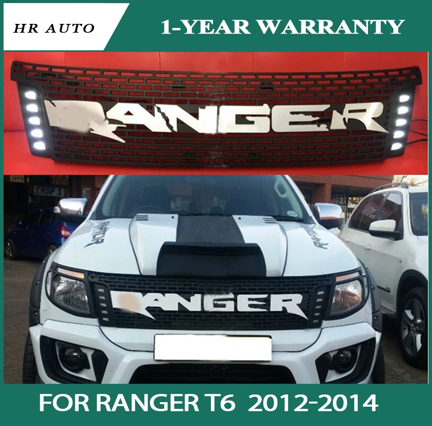 

Решетка для бампера гоночного гриля, Черная решетка для пикапа Ranger T6 txl 2012-2014