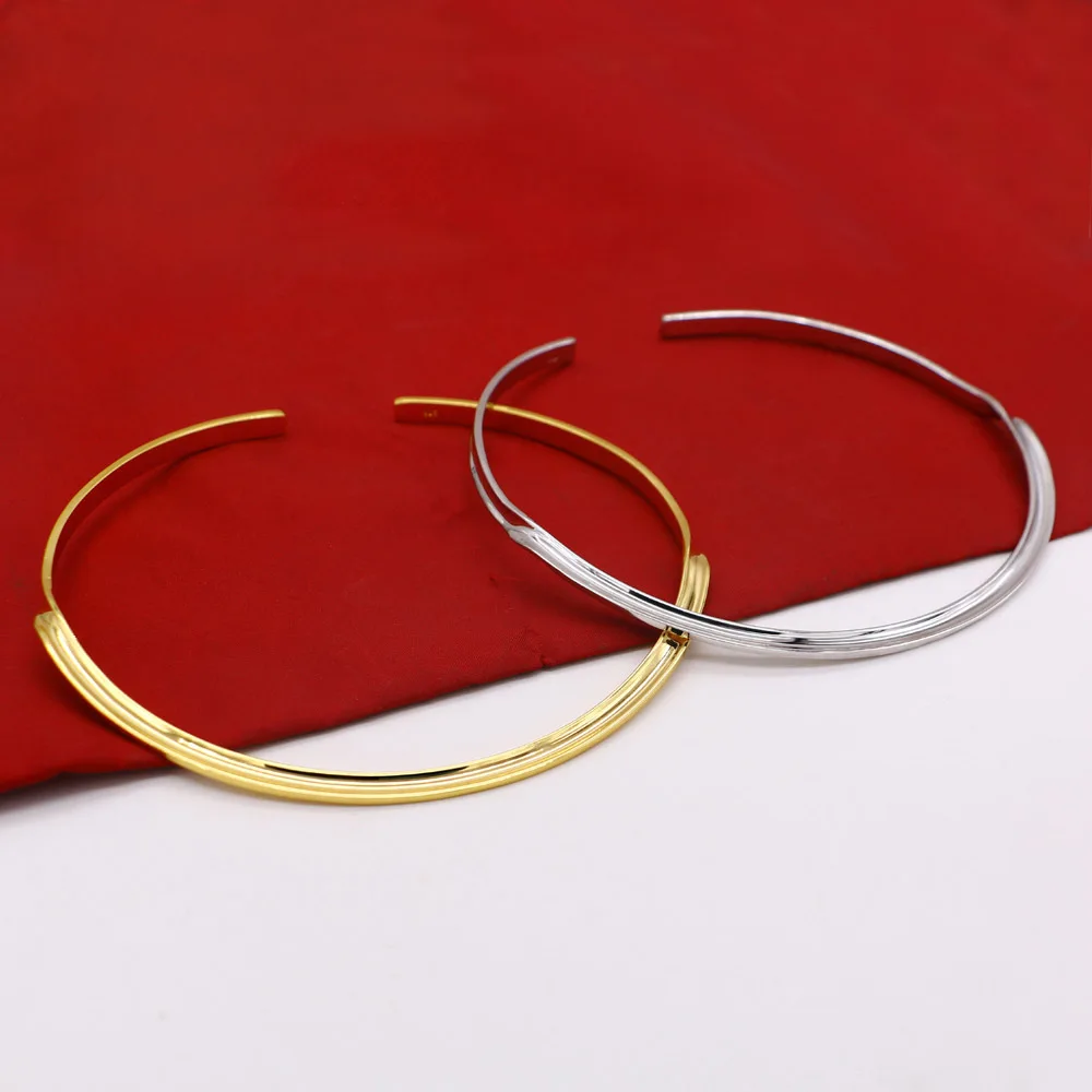 Богемное женское ожерелье из серебра 925 пробы с Collar-41cm-открытым золотым воротником-Украшения для тела-Рождественские подарки для женщин