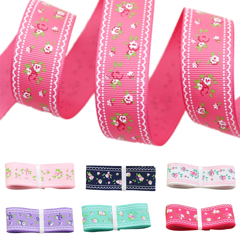 Детская Трехцветная Цветочная лента 25 мм украшения для волос сделай сам