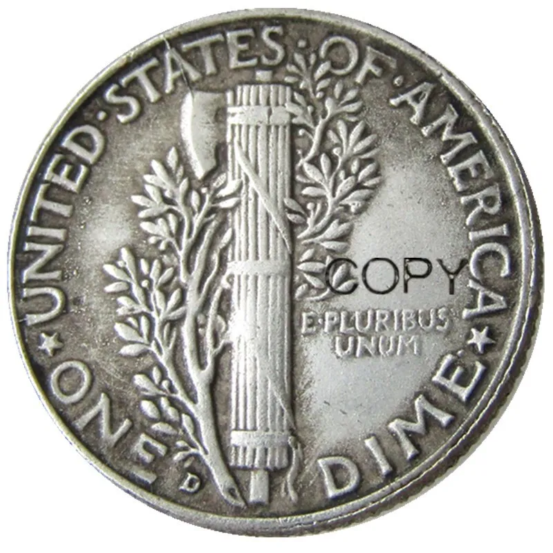 US Mercury Dime 1918 PSD Silver Plated Copy Coins | Дом и сад