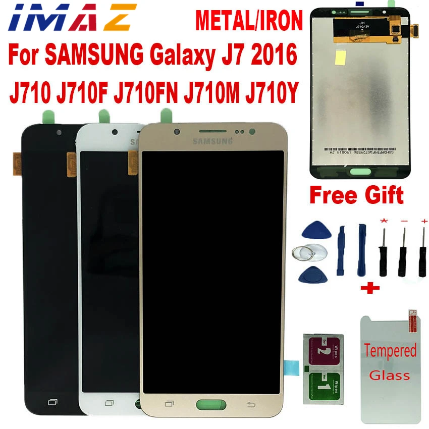 IMAZ металлический лист 5 &quotЖК-дисплей для Samsung Galaxy J7 2016 J710 J710F/ J710FN J710M ЖК-дисплей
