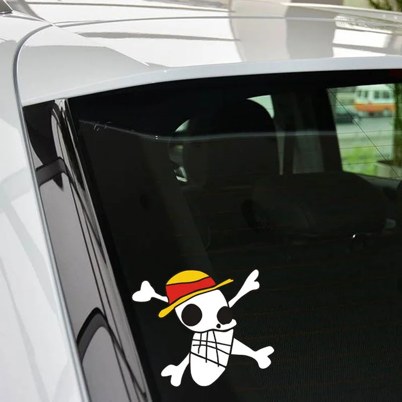 Забавный один шт стикер автомобиля тело Череп с крышкой наклейки аксессуары для