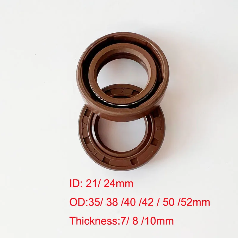 

21x40x7 24x35x7 24x38x7/10 24x40x7/8/10 24x42x8 24x50x8 24x52x10 Rubber 2 Lip TC Oil Seal Gasket