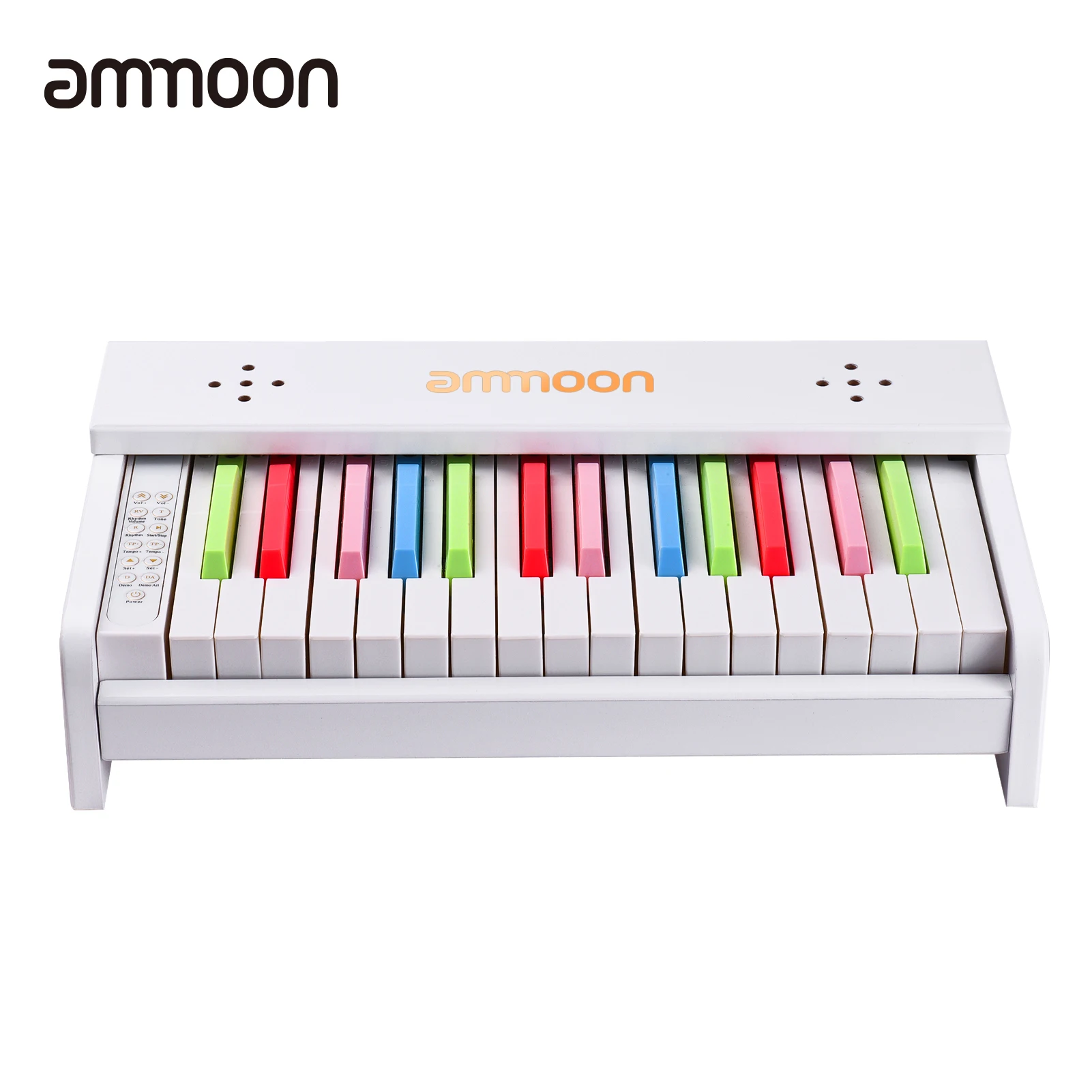 

ammoon Wooden Electronic Piano Kids 30-Key Electronic Keyboard Adjustable Tempo & Volume 100 Tones 10 Demo Songs with Speaker