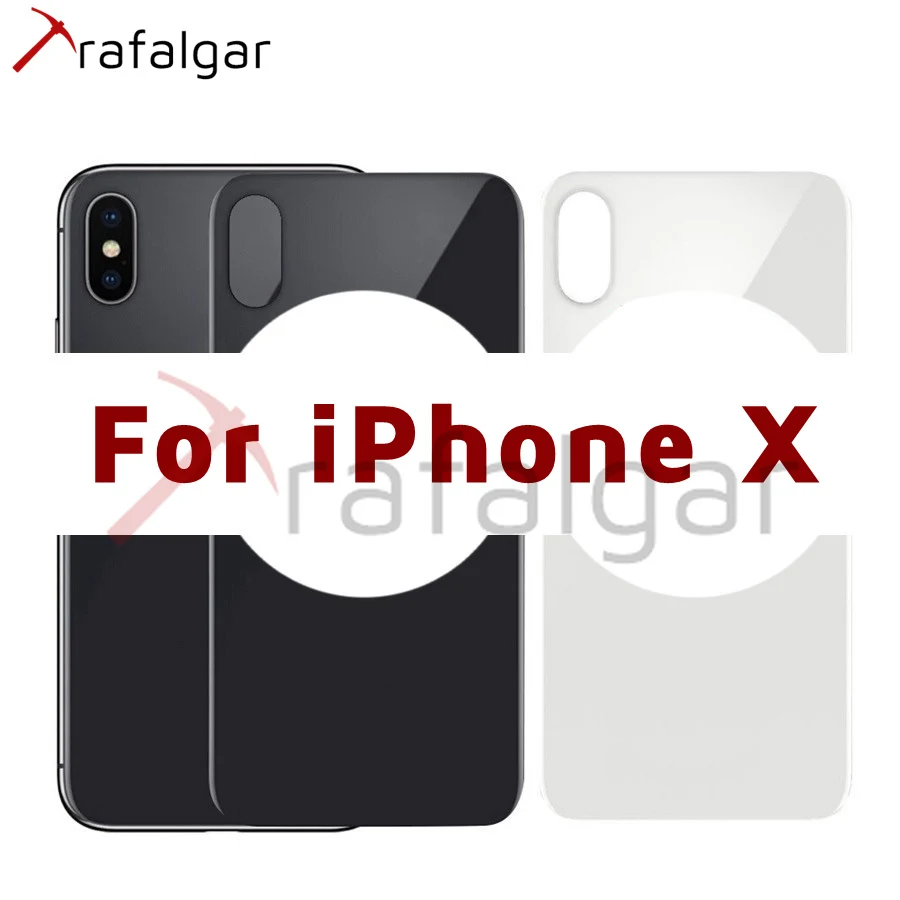 Задняя стеклянная панель для Apple iPhone X Крышка батарейного отсека задняя крышка