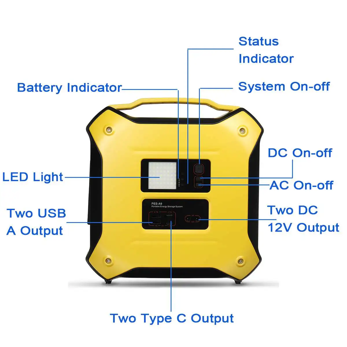 Портативный солнечный генератор 300 Вт 307Wh bluetooth 4 0 инвертор источник питания