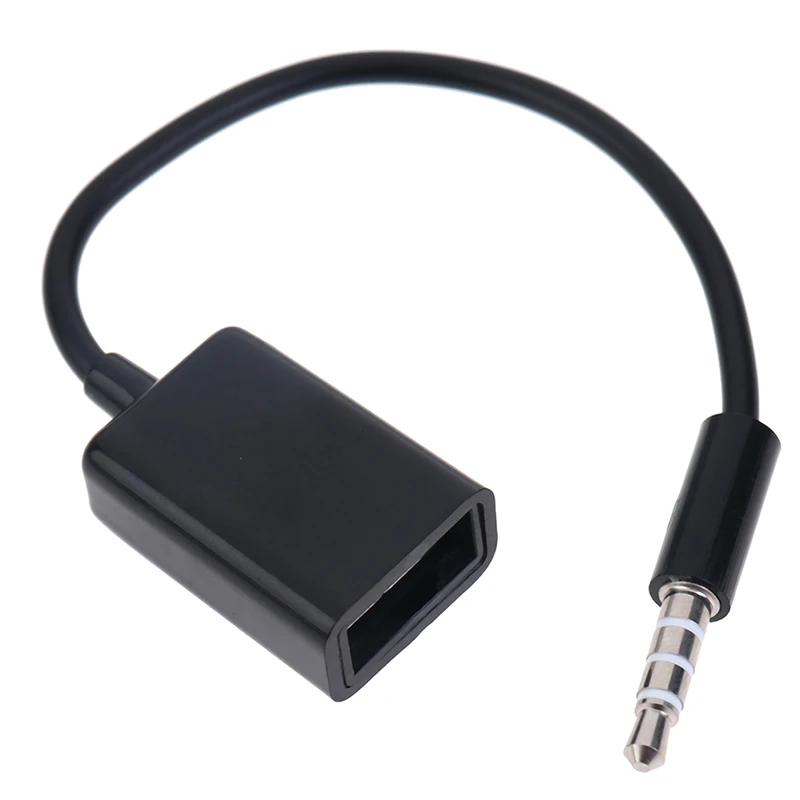3 5 мм Автомобильный MP3 штекер AUX аудио разъем к USB 2 0 гнездовой конвертер Кабель